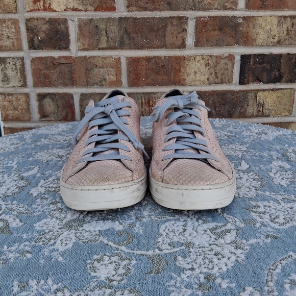 🪱 P448 John Prince Pink Python Snake Print Low Top Sneakers Sz.38/7.5 - Picture 4 of 16